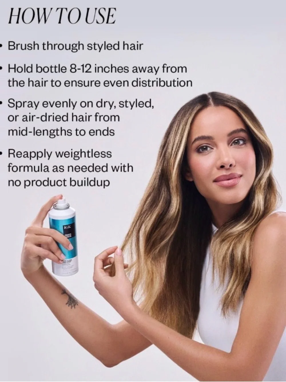 GK Disco Disco Clear Gloss Shine Spray - Metallic Blue